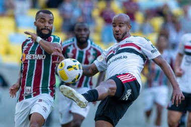Rio, Brezilya - Kasım 02, 2022 - Patrick Fluminense ile Sao Paulo arasında oynanan maçta Brezilya Şampiyonası 'nın 36. turu, Maracana Stadyumu' nda seriler
