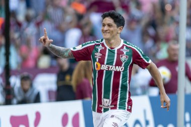 Rio, Brezilya - Kasım 02, 2022 - Alman Cano oyuncusu Fluminense ile Sao Paulo arasında oynanan maçta Brezilya Şampiyonası 'nın 36.