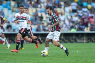 Rio, Brezilya - Kasım 02, 2022 - Nathan maçta Fluminense ile Sao Paulo arasında 36. Brezilya Şampiyonası karşılaşması, Maracana Stadyumu 'nda seriler