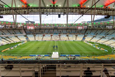 Rio, Brezilya - Kasım 09, 2022, Fluminense ile Goias arasındaki maçtan önce Brezilya Şampiyonası 'nın 37. turu, Maracana Stadyumu' nda bir seri