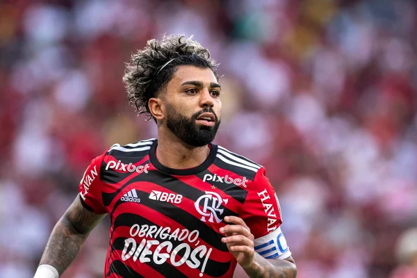 Rio Brezilya Kasım 2022 Gabriel Barbosa Gabigol Oyuncusu Flamengo Avai Stok Resim