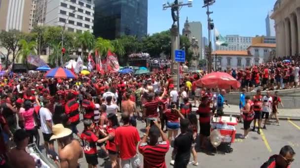 Rio Brésil Novembre 2022 Célébration Des Fans Après Conquête Libertadores — Video
