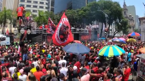 Rio Brésil Novembre 2022 Célébration Des Fans Après Conquête Libertadores — Video