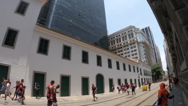 Rio Brazylia Listopada 2022 Widok Architektury Śródmieścia Pokazujący Różne Epoki — Wideo stockowe