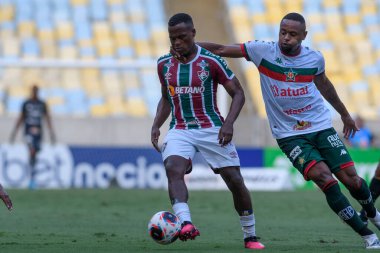 Rio, Brazil - February 25, 2023, John Arias player in match between Fluminense vs Portuguesa-RJ by 08th round of Carioca Championship,  in Maracana Stadium