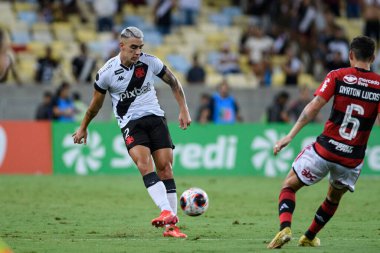 Rio, Brezilya - 13 Mart 2023, Puma Rodriguez, Maracana Stadyumu 'nda oynanan Carioca Şampiyonası yarı final karşılaşmasında Flamengo ile Vasco da Gama arasındaki maçta oynadı.