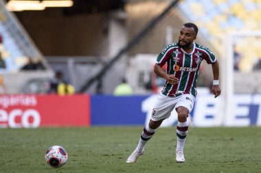 Rio, Brezilya - 18 Mart 2023, Samuel Xavier Fluminense ile Volta Redonda arasındaki maçta Maracana Stadyumu 'nda Carioca Şampiyonası' nın yarı final turunda