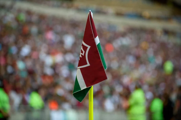 Rio Brazília 2023 Március Sarokzászló Fluminense Volta Redonda Mérkőzésen Carioca — Stock Fotó