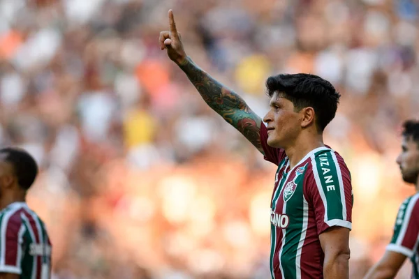 Rio Brasil Março 2023 Jogador Alemão Cano Jogo Entre Fluminense — Fotografia de Stock