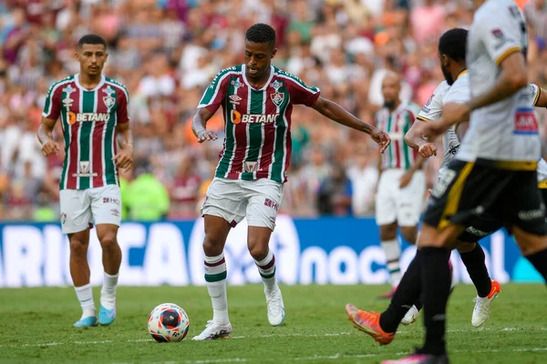Rio Brasilien März 2023 Keno Spieler Spiel Fluminense Gegen Volta — Stockfoto