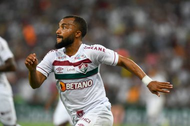 Rio, Brezilya - 12 Nisan 2023, Samuel Xavier Fluminense ve Paysandu arasında oynanan maçta Maracana Stadyumu 'nda oynanan Brezilya Kupası' nın üçüncü turunda