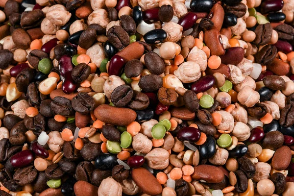 Cereali Misti Semi Che Rappresentano Uno Sfondo Alimentare Sano — Foto Stock