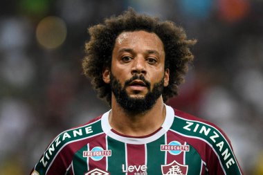 Rio, Brezilya - Mayıs 06, 2023, Marcelo oyuncusu Fluminense ile Vasco arasında oynanan maçta Brezilya Şampiyonası, 4. raunt Maracana Stadyumu