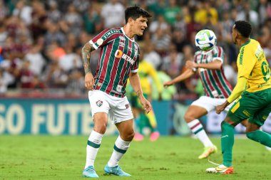 Rio, Brezilya - 13 Mayıs 2023, Alman Cano oyuncusu Fluminense ile Cuiaba arasında oynanan maçta Brezilya Şampiyonası, 6. tur Maracana Stadyumu