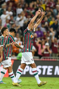 Rio, Brezilya - 13 Mayıs 2023, Ph Ganso oyuncusu Fluminense ile Cuiaba arasındaki maçta Brezilya Şampiyonası, 6. tur Maracana Stadyumu