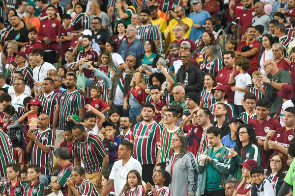 Rio Brasil Mayo 2023 Hinchas Partido Entre Fluminense Cuiaba Por —  Fotos de Stock