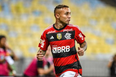 Rio, Brezilya - 21 Mayıs 2023, Everton Cebolinha Brezilya Şampiyonası 'nda Flamengo ve Corinthians arasında oynanan maçta, Maracana Stadyumu' nda yedinci raunt.