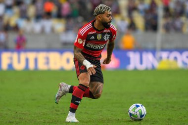 Rio, Brezilya - 16 Temmuz 2023, Fluminense ile Flamengo arasındaki maçta Gabi oyuncusu Brezilya Kupası 'nın 15. turunda, Maracana Stadyumu' nda
