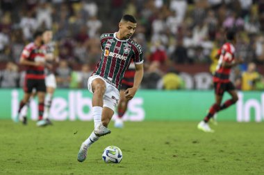 Rio, Brezilya - 16 Temmuz 2023, Andre Fluminense ile Flamengo arasında oynanan maçta Brezilya Kupası 'nın 15. turu, Maracana Stadyumu