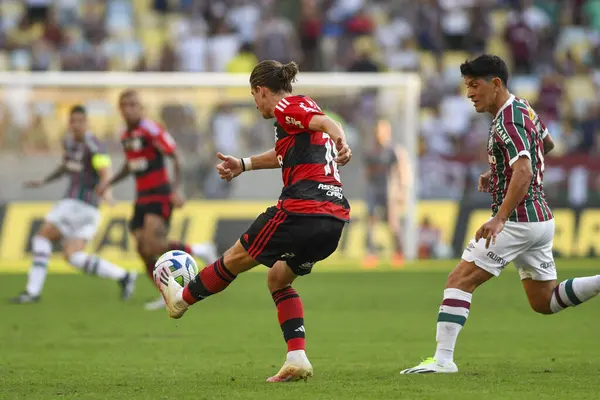 Rio Brasilien Juli 2023 Filipe Luis Spieler Spiel Fluminense Gegen — Stockfoto