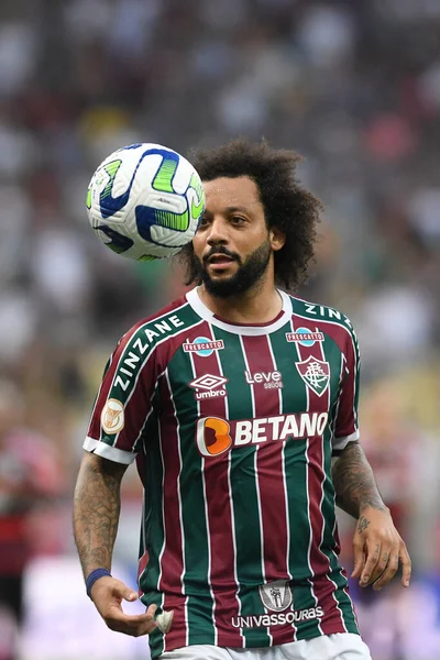 stock image Rio, Brazil - July 16, 2023, Marcelo player in match between Fluminense vs Flamengo by Brazil Cup of 15th round, in Maracana Stadium