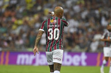 Rio, Brezilya - 19 Ağustos 2023, Felipe Melo (Meio Campo) Fluminense ile Amerika MG arasında oynanan maçta Brezilya 20.