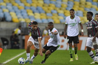 Rio, Brezilya - 19 Ağustos 2023, Andre Fluminense - Amerika MG maçı arasında oynanan maçta Maracana Stadyumu 'nda Brezilya 20.