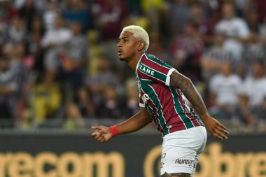Rio, Brezilya - 19 Ağustos 2023, Maracana Stadyumu 'nda Fluminense, Amerika MG' ye karşı 20. tur Brezilya Kupası karşılaşmasında John Kennedy oyuncusu