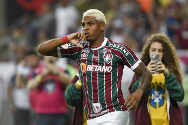 Rio, Brezilya - 19 Ağustos 2023, Maracana Stadyumu 'nda Fluminense, Amerika MG' ye karşı 20. tur Brezilya Kupası karşılaşmasında John Kennedy oyuncusu