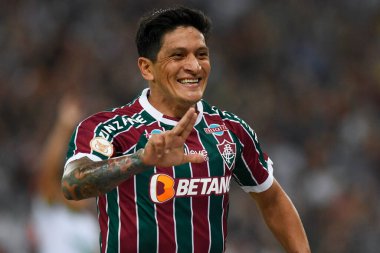 Rio, Brezilya - 19 Ağustos 2023, Alman Cano (Atacante) oyuncusu Fluminense ile Amerika MG arasında oynanan maçta Brezilya 20.