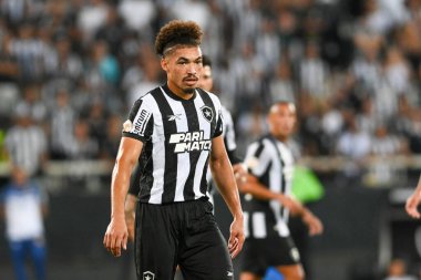 Rio, Brezilya - Eylül 02, 2023, Adryelson oyuncusu Botafogo ve Flamengo arasında Nilton Santos Stadyumu 'nda oynanan 22.