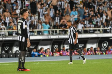 Rio, Brezilya - Eylül 02, 2023, Nilton Santos Stadyumu 'nda Botafogo ve Flamengo arasında oynanan maçta Victor Sa, Brezilya' nın 22.