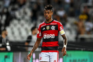 Rio, Brezilya - Eylül 02, 2023, Bruno Henrique ile Botafogo arasında oynanan maçta Brezilya 'nın 22. Raundluk Flamengo Kupası karşılaşması, Nilton Santos Stadyumu