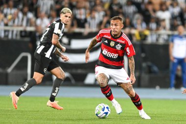 Rio, Brezilya - Eylül 02, 2023, Everton Cebolinha Brezilya 'nın Nilton Santos Stadyumu' nda oynanan 22.