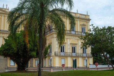 Rio, Brezilya - Nisan 07, 2023, Quinta da Boa Vista, Sao Cristovao Imperial Quarter 'daki belediye parkı.
