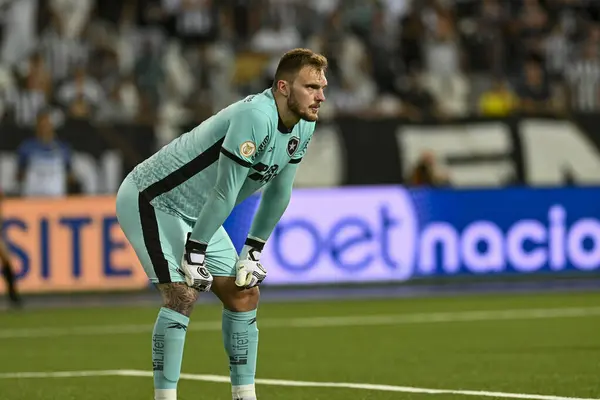 Rio, Brezilya - Kasım 01, 2023, Lucas Perri, Botafogo 4 ile 3 Palmeira arasında oynanan maçta Brezilya 'nın 31. Raundda Nilton Santos Stadyumu' nda oynanacak.
