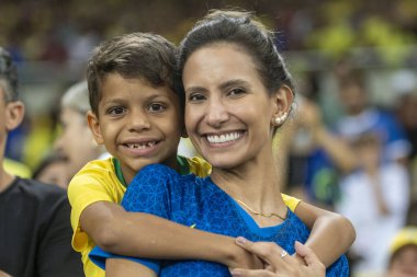 Rio, Brezilya - 21 Kasım 2023, Maracana Stadyumu 'nda oynanan FIFA Dünya Kupası elemelerinin altıncı turunda Brezilya x Arjantin arasındaki maçta taraftarlar