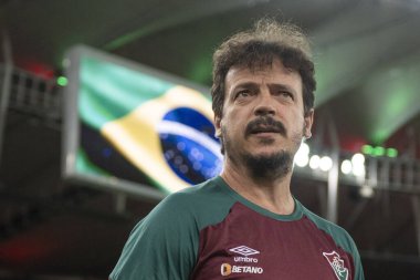 Rio, Brezilya - 25 Kasım 2023, Fernando Diniz antrenörü Fluminenese - Coritiba maçında Brezilya 'nın 35. raundunda Maracana Stadyumu' nda karşılaşacak.