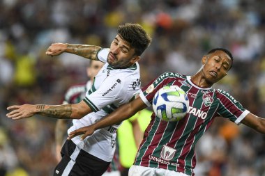 Rio, Brezilya - 25 Kasım 2023, Maracana Stadyumu 'nda oynanan 35. turda Fluminenese - Coritiba maçında Issac oyuncusu