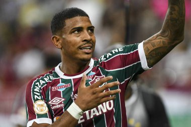 Rio, Brezilya - 25 Kasım 2023, John Kennedy Fluminenese ile Coritiba arasında oynanan maçta Brezilya 'nın Maracana Stadyumu' nda oynanan 35.