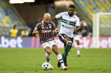 Rio, Brezilya - 25 Kasım 2023, Maracana Stadyumu 'nda oynanan 35. turda Fluminenese - Coritiba maçında Guga oyuncusu