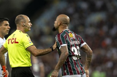 Rio, Brezilya - Aralık, 06 2023, Felipe melo oyuncusu Fluminense ile Gremio arasında oynanan maçta Brezilya 'nın Maracana Stadyumu' nda oynanan 38.