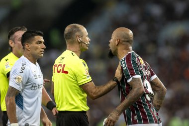 Rio, Brezilya - Aralık, 06 2023, Felipe melo oyuncusu Fluminense ile Gremio arasında oynanan maçta Brezilya 'nın Maracana Stadyumu' nda oynanan 38.