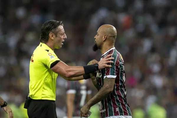 stock image Rio, Brazil - December, 06 2023, Felipe Melo player in match between Fluminense vs Gremio by Brazilian championship of 38th round, in Maracana Stadium