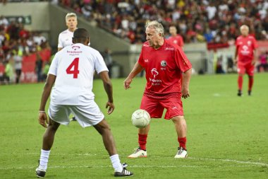 Rio, Brezilya - 27 Aralık 2023, Zico All-star maçı, Zico 'nun Maracana Stadyumu' ndaki hayır maçı.