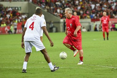 Rio, Brezilya - 27 Aralık 2023, Zico All-star maçı, Zico 'nun Maracana Stadyumu' ndaki hayır maçı.