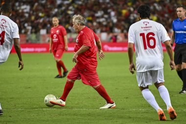Rio, Brezilya - 27 Aralık 2023, Zico All-star maçı, Zico 'nun Maracana Stadyumu' ndaki hayır maçı.