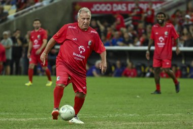 Rio, Brezilya - 27 Aralık 2023, Zico All-star maçı, Zico 'nun Maracana Stadyumu' ndaki hayır maçı.