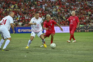Rio, Brezilya - 27 Aralık 2023, Zico All-star maçı, Zico 'nun Maracana Stadyumu' ndaki hayır maçı.