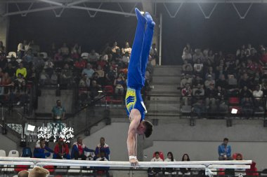 Santiago, Şili, 23 Ekim 2023, Diogo Soares (BRA) 2023 Pan Amerikan Oyunları 'nda erkekler Artistik